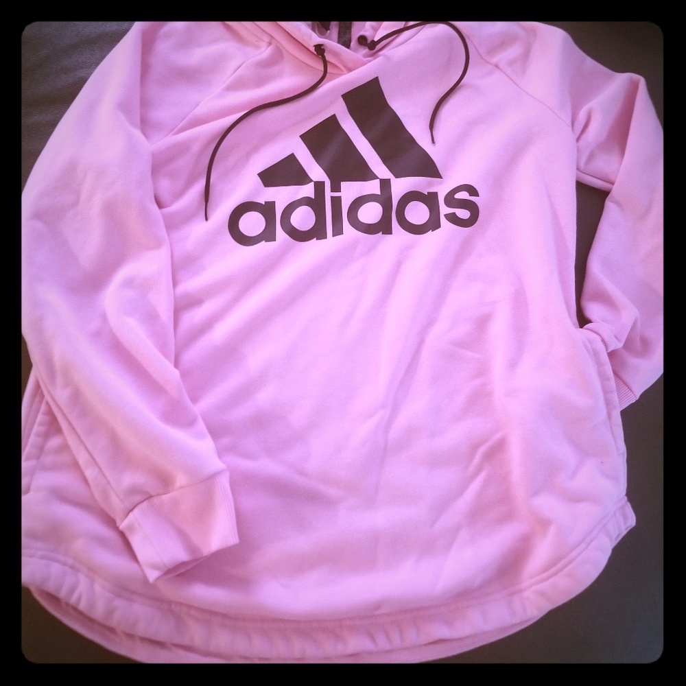 adidas shock pink hoodie